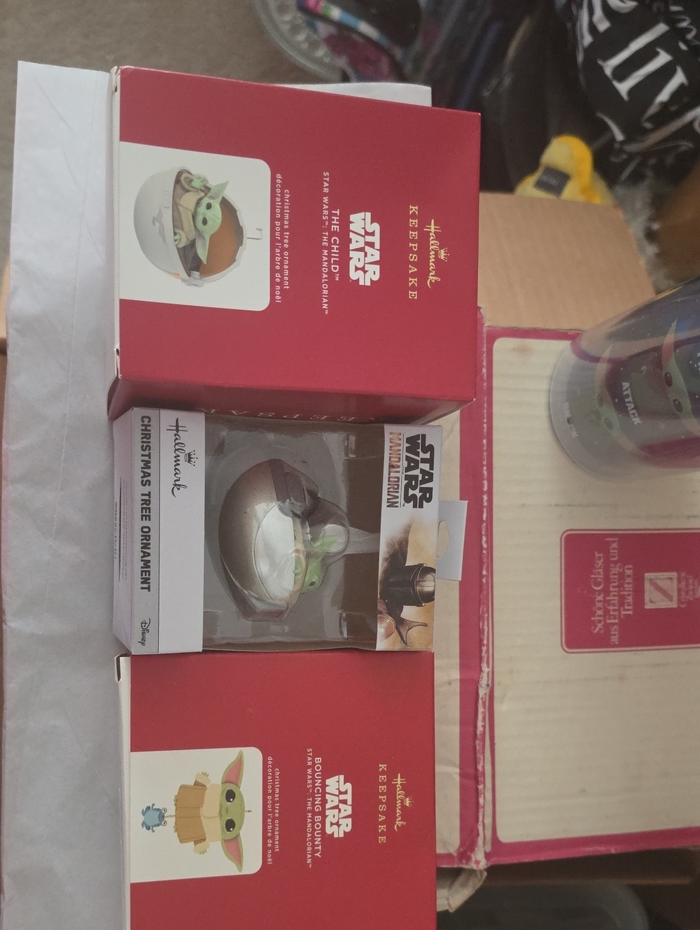 Hallmark Star Wars Grogu Holiday Ornament in Green and Brown